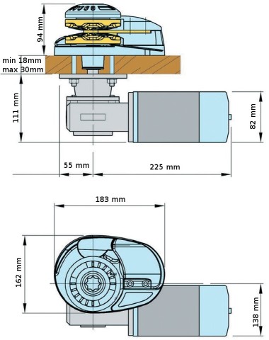 Verricello Project X1 800W 12v catena mm.6